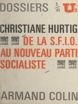 cover image of De la S.F.I.O. au nouveau Parti socialiste
